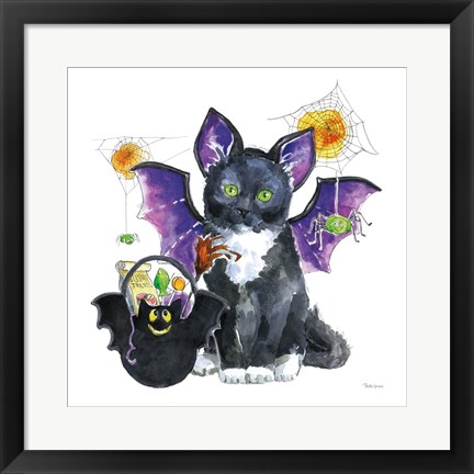 Framed Halloween Pets VI Print