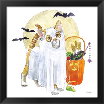 Framed Halloween Pets V Print