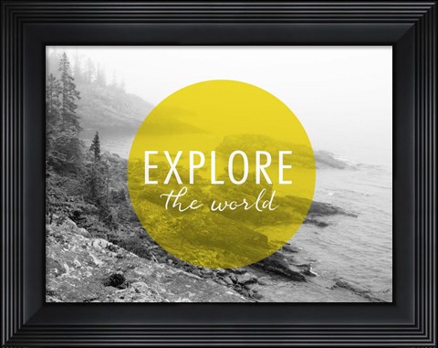 Framed Explore the World v2 Print