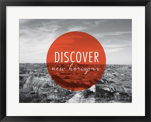 Framed Discover New Horizons v2 Print