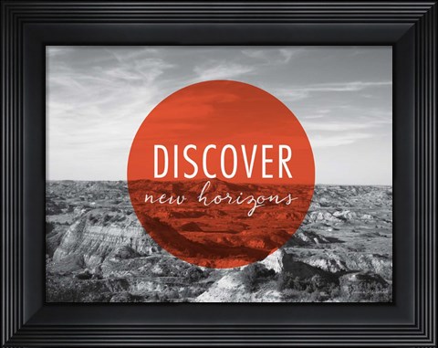 Framed Discover New Horizons v2 Print