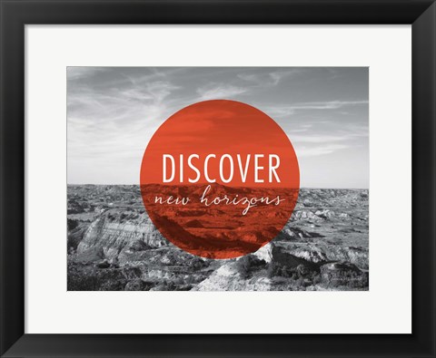 Framed Discover New Horizons v2 Print