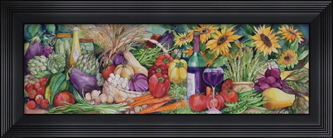 Framed Vegetable Medley Print