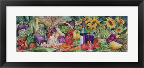Framed Vegetable Medley Print