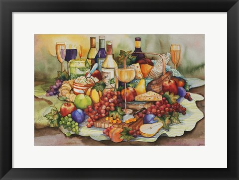 Framed Wine Tastings Print