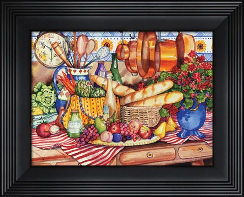 Framed French Kitchen Print