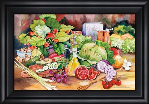 Framed Garden Salad Print