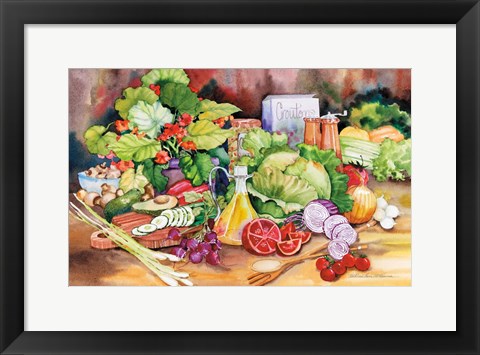 Framed Garden Salad Print
