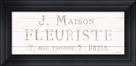 Framed Maison des Fleurs X Print