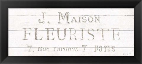 Framed Maison des Fleurs X Print