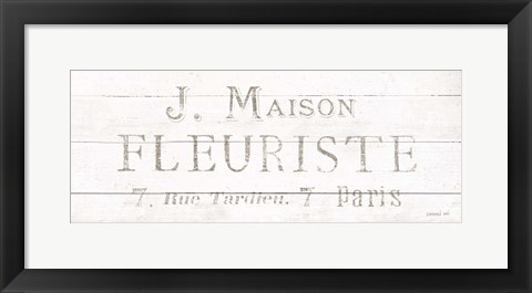 Framed Maison des Fleurs X Print