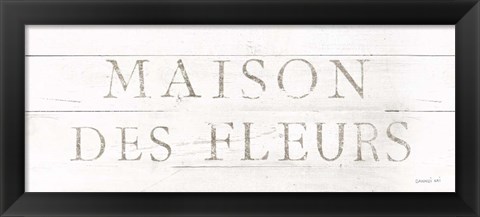 Framed Maison des Fleurs IX Print