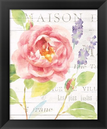 Framed Maison Des Fleurs III Print