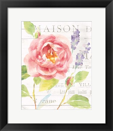 Framed Maison Des Fleurs III Print