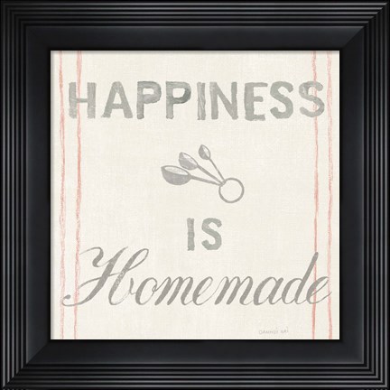 Framed Floursack Kitchen VIII Print