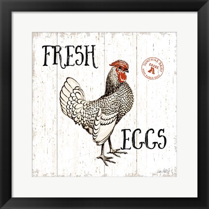 Framed Free Range Fresh IV Print