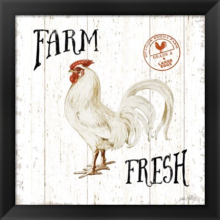 Framed Free Range Fresh III Print