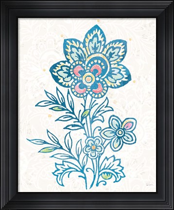 Framed Kala Flower I Print
