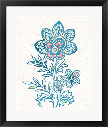 Framed Kala Flower I Print