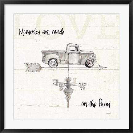 Framed Farm Memories V Truck Print