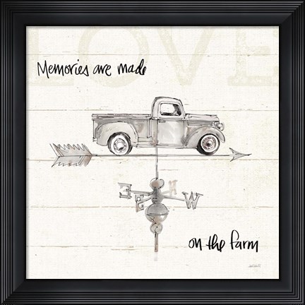 Framed Farm Memories V Truck Print