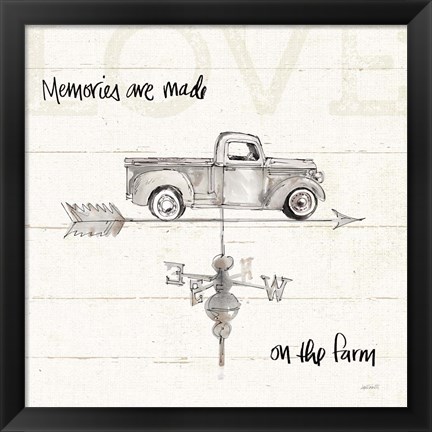 Framed Farm Memories V Truck Print