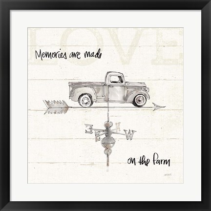 Framed Farm Memories V Truck Print