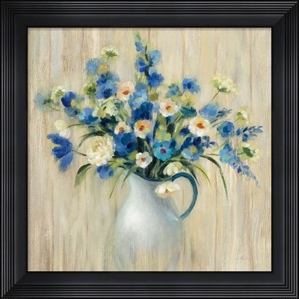 Framed Coastal Bouquet Print