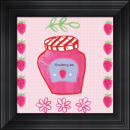 Framed Pretty Jams and Jellies I Print