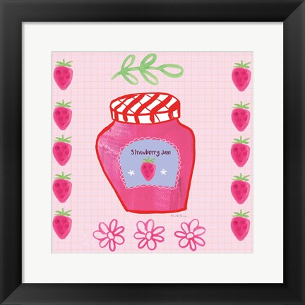 Framed Pretty Jams and Jellies I Print