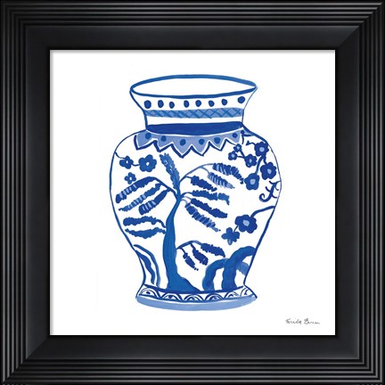 Framed Chinoiserie IV Print