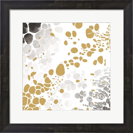 Framed Speckled Trio I Print