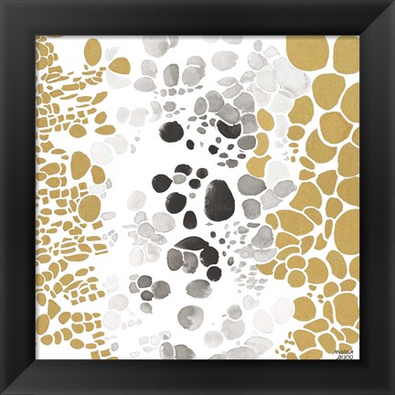 Framed Speckled Trio III Print