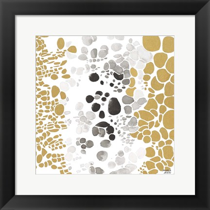 Framed Speckled Trio III Print