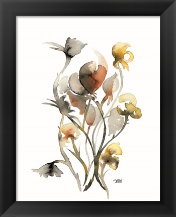 Framed Watercolor Botanical III Print