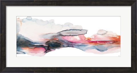 Framed Rain on Sunset Print
