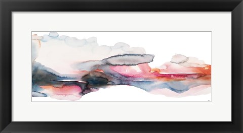 Framed Rain on Sunset Print