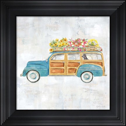 Framed Vintage Station Wagon Print