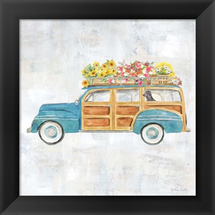 Framed Vintage Station Wagon Print