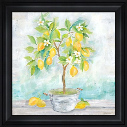 Framed Country Lemon Tree Print