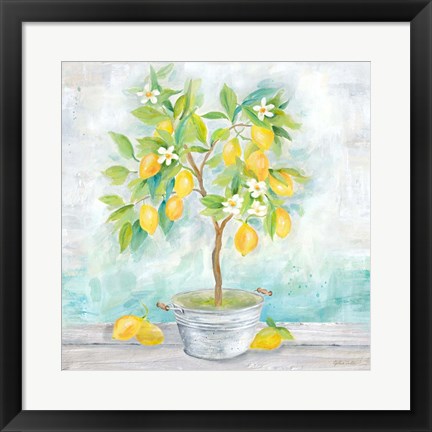 Framed Country Lemon Tree Print