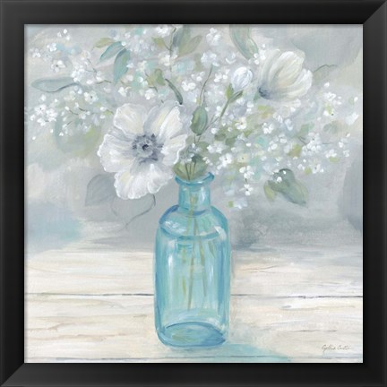 Framed Vintage Jar Bouquet II Print