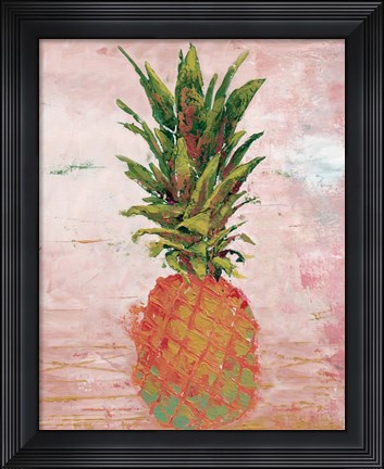 Framed Painted Pineapple II Print