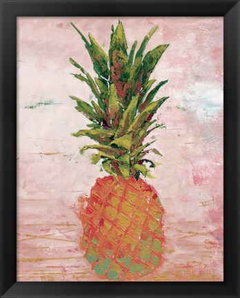 Framed Painted Pineapple II Print