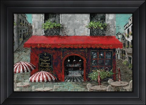Framed Cafe Monmartre Print