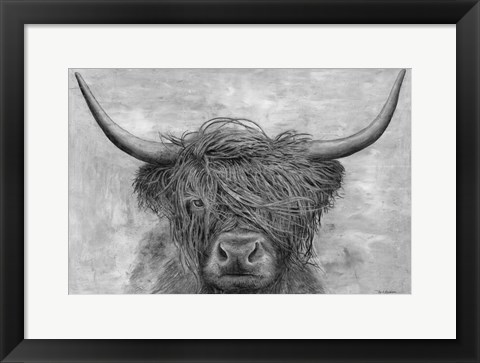 Framed Norwegian Bison Print