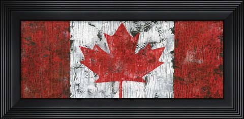 Framed Canada Maple Leaf Landscape Print