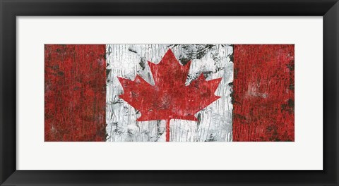 Framed Canada Maple Leaf Landscape Print