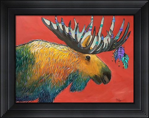 Framed Moose Print