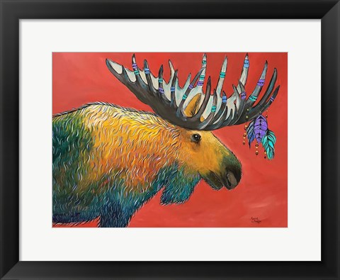 Framed Moose Print